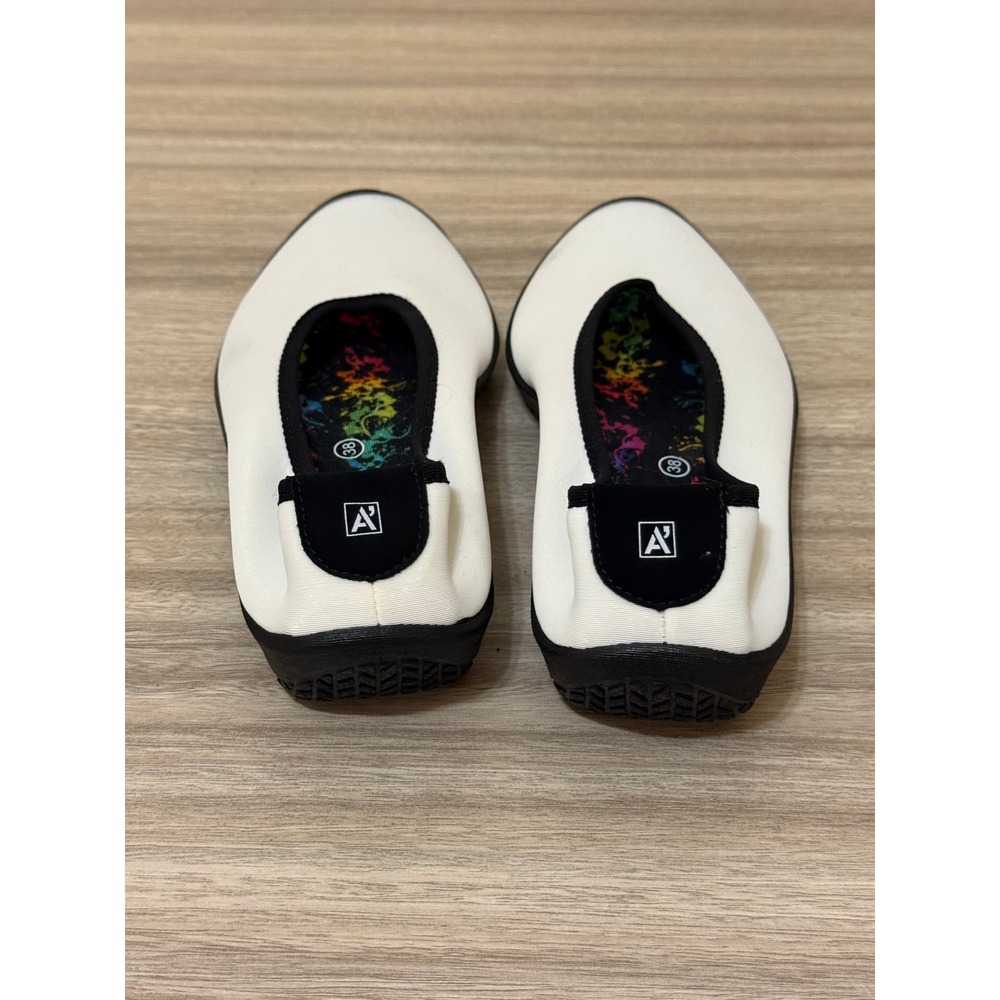 Arcopedico Women Ballet Flats 38 7.5 White Lytech Comfort Arch Support Travel - Picture 7 of 11
